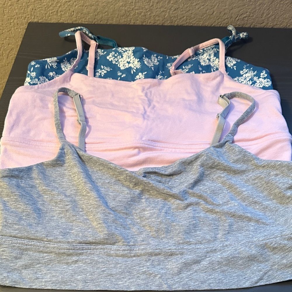 Old Navy Women's Bras - Gray, Pink, Blue Floral